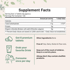 Micro Ingredients chlorella tablets broken cell wall close-up enhances nutrient availability