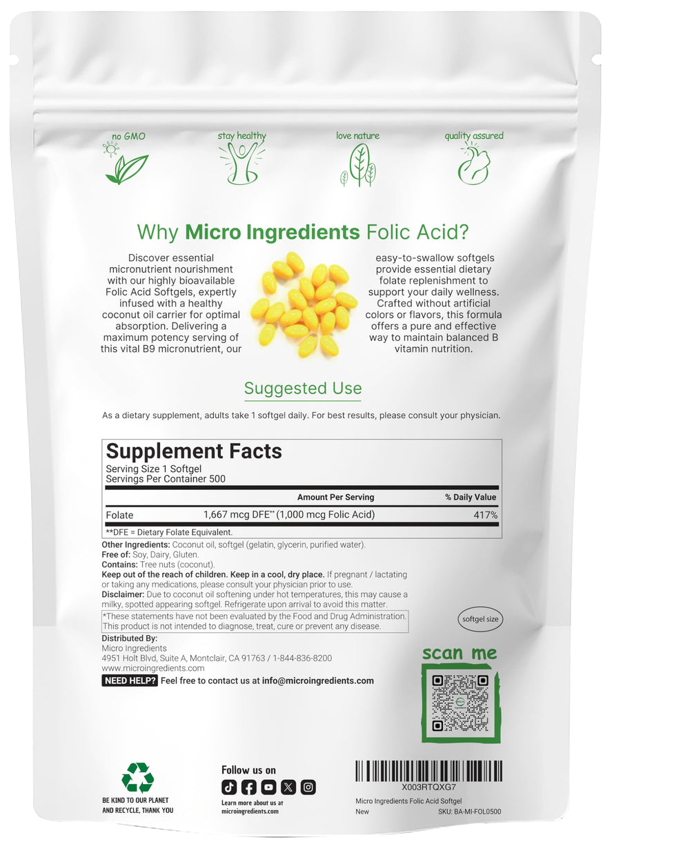 Coconut oil carrier softgels from Micro Ingredients for absorption benefits