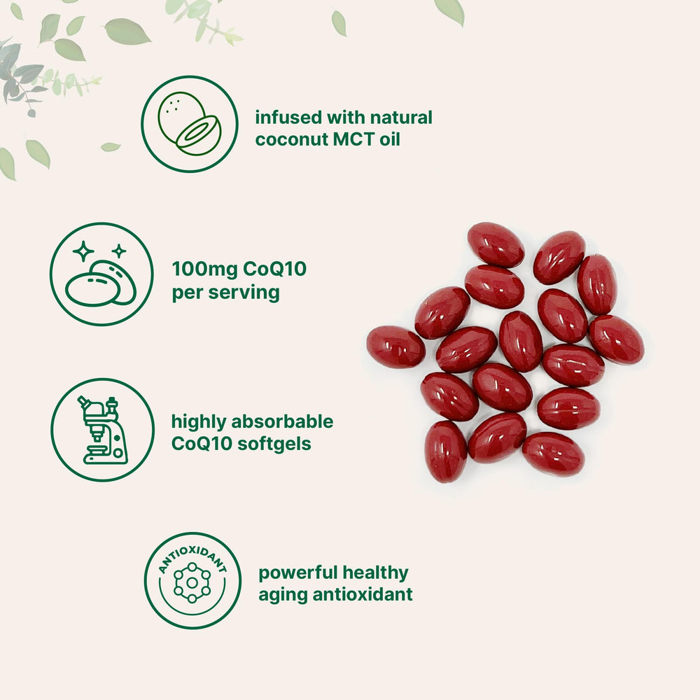 Micro Ingredients CoQ10 two-softgel serving supports simple daily routine.