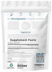 Unflavored creatine monohydrate blends easily in drinks for a seamless workout shake.
