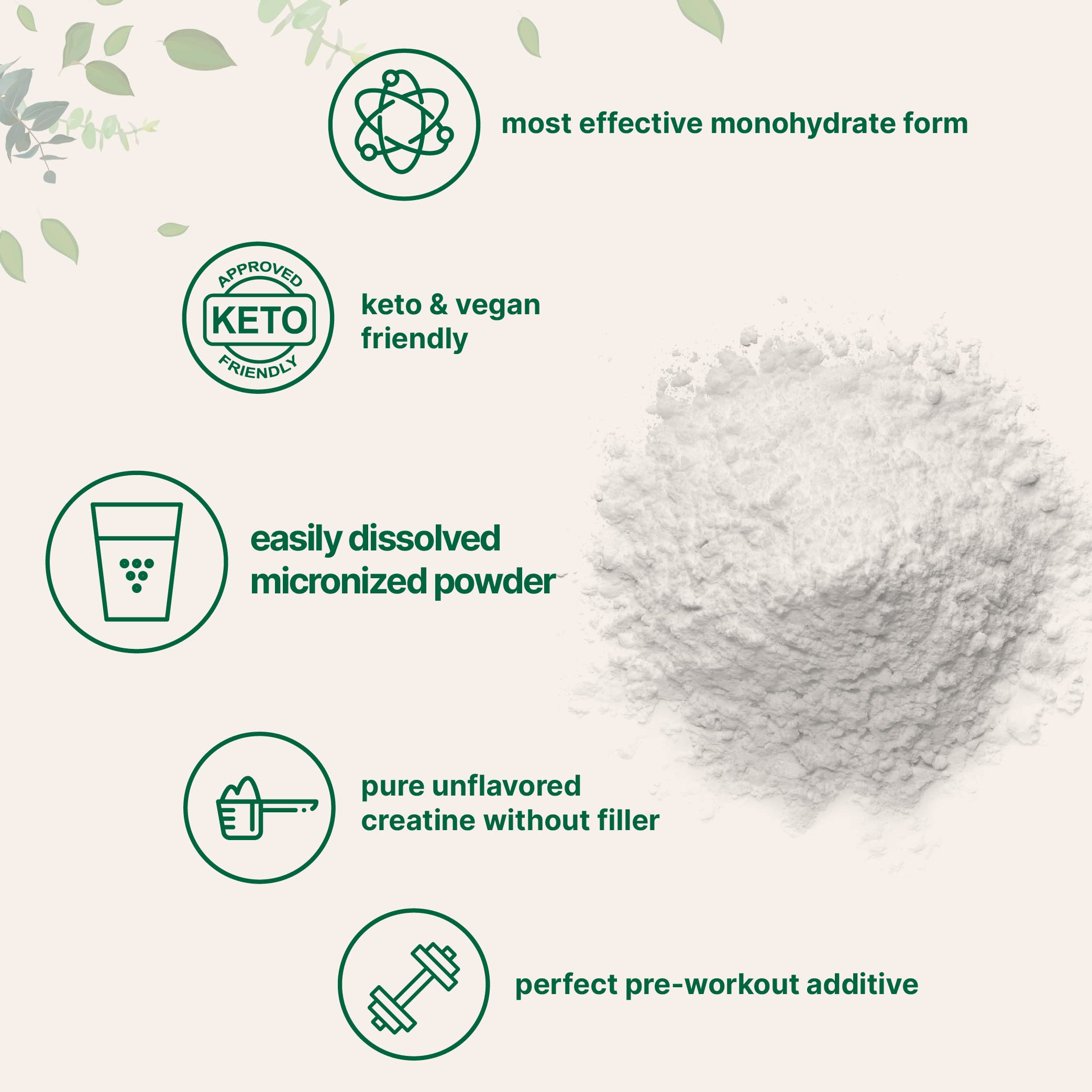 Micro Ingredients micronized creatine powder blends smoothly into shakes and beverages.