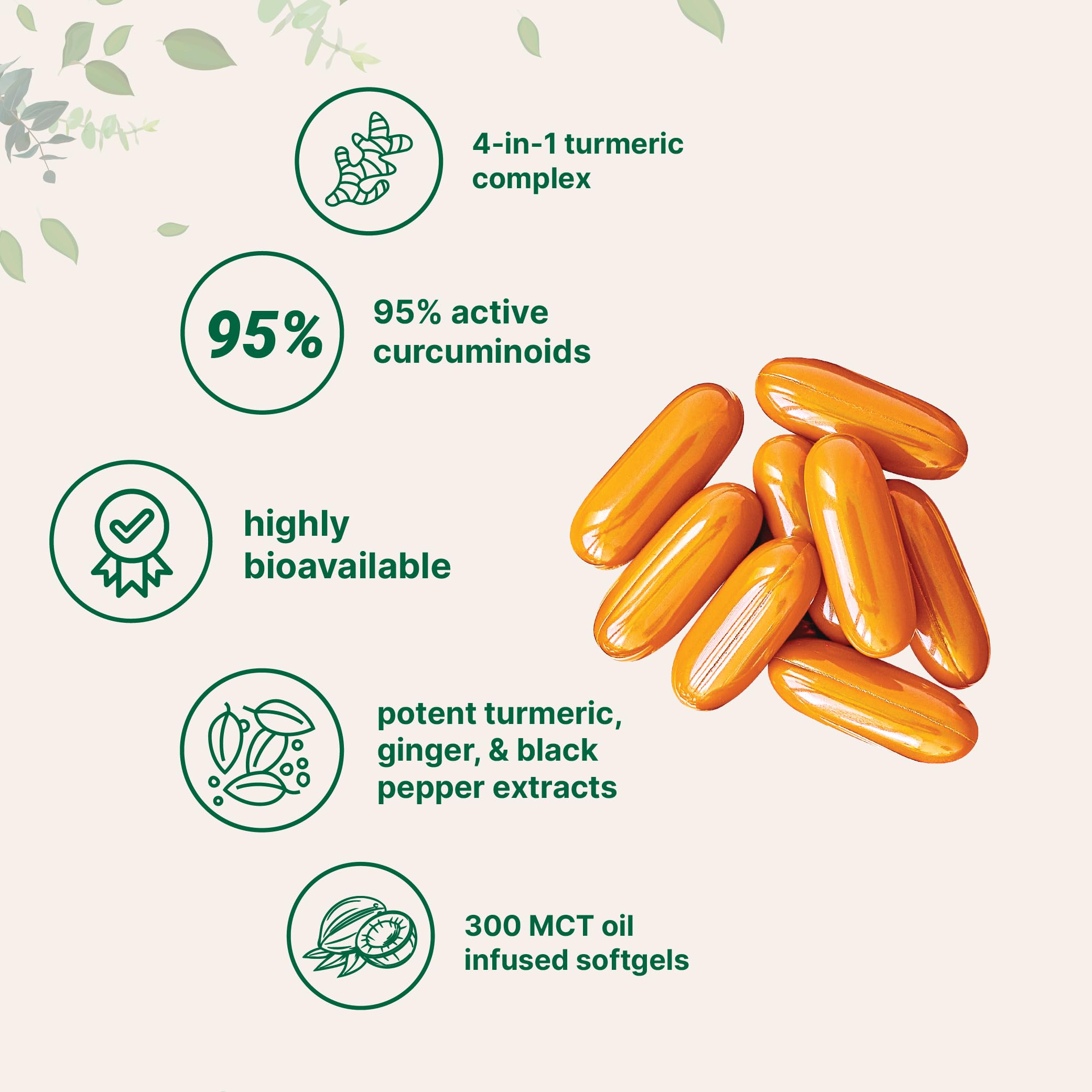 Micro Ingredients 95% curcuminoids for potent turmeric extract