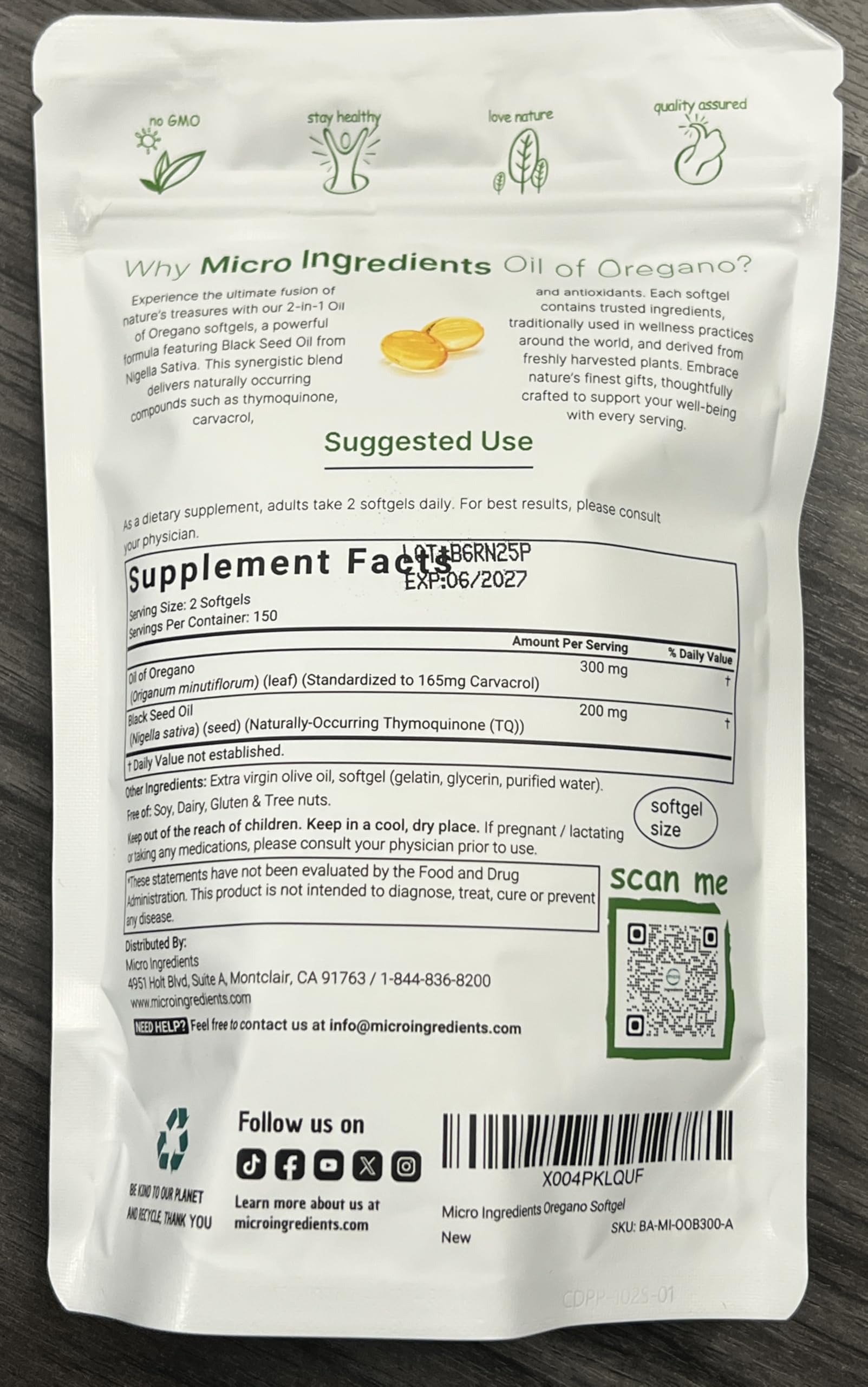Generous 150-day supply for extended use.