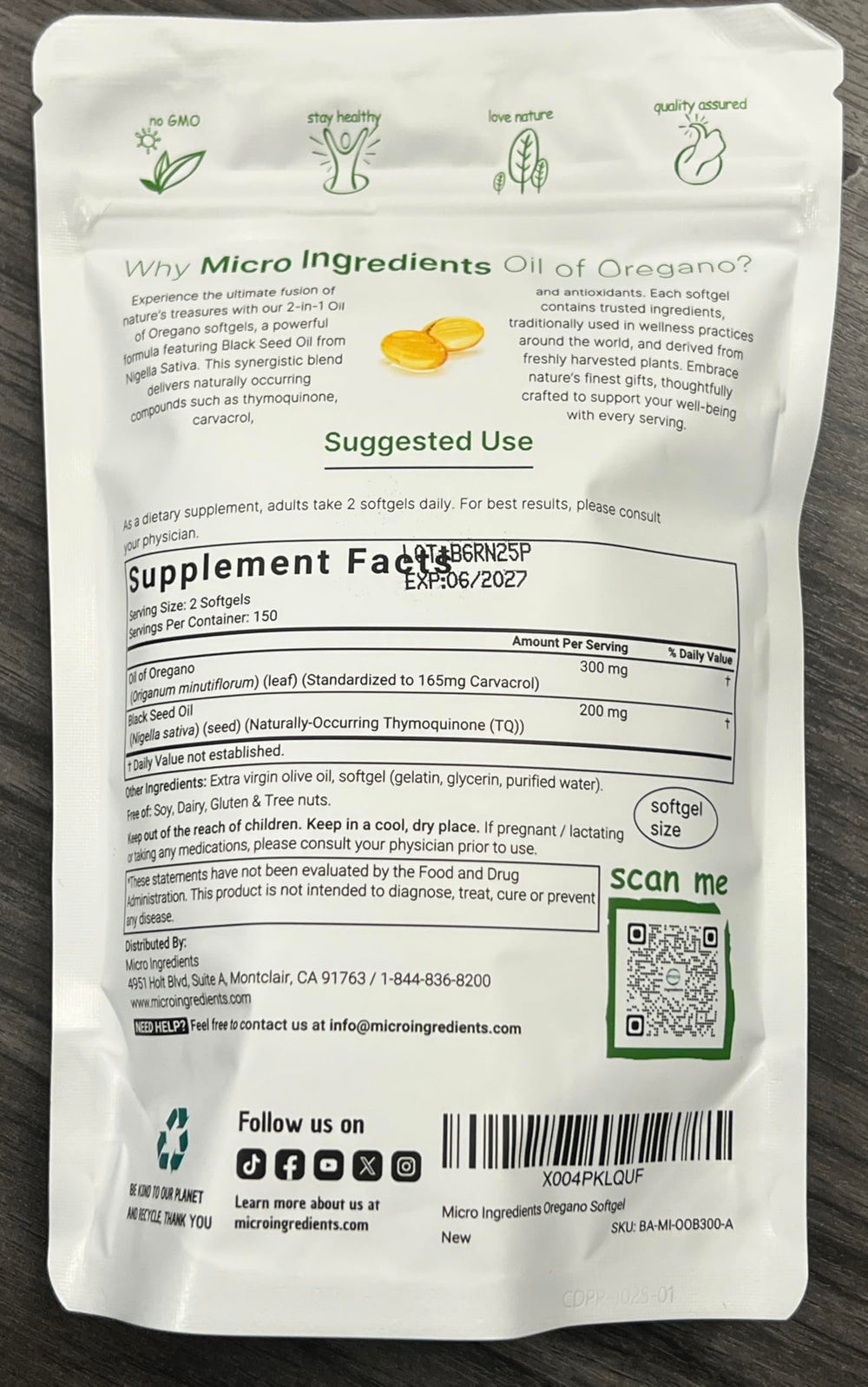 Generous 150-day supply for extended use.