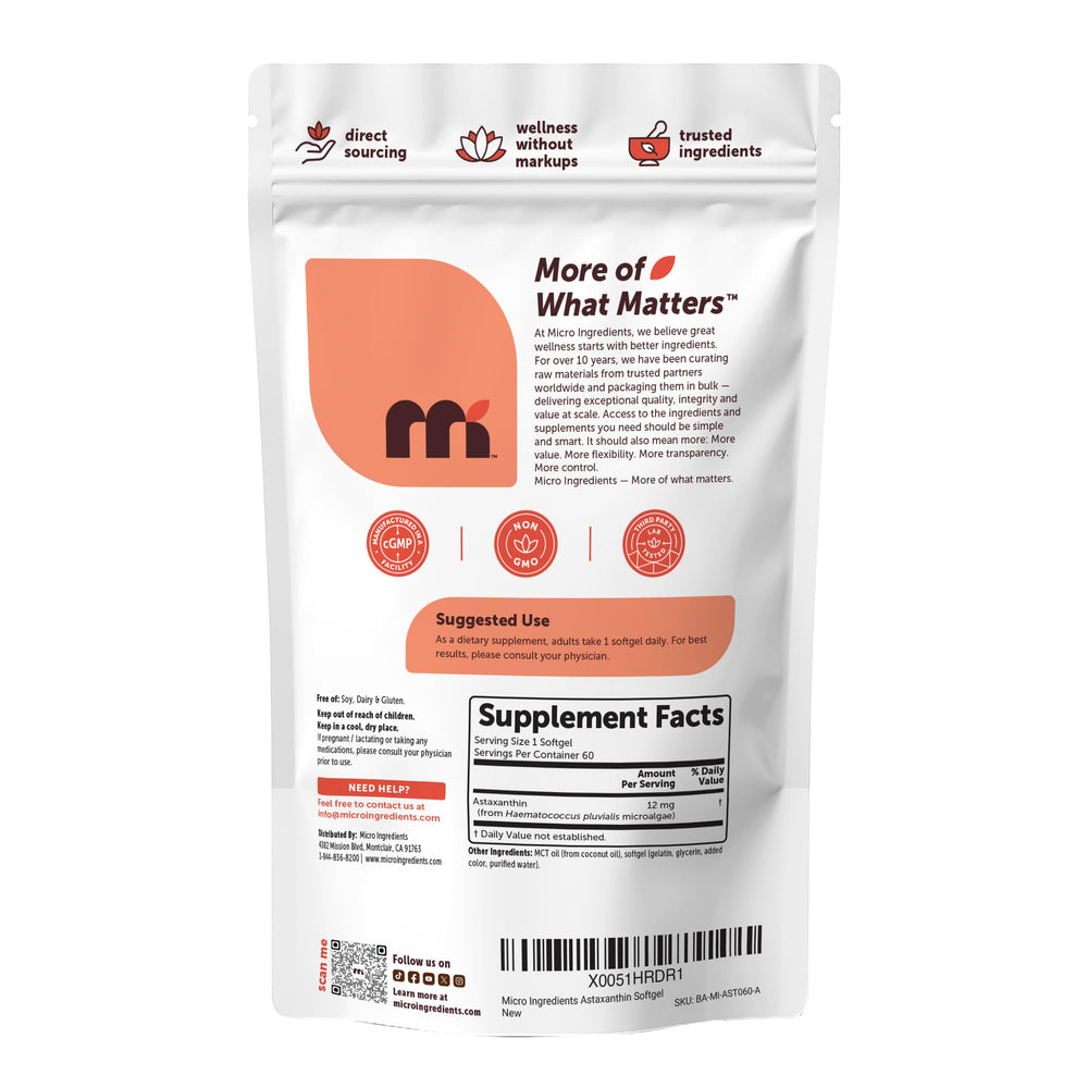 Easy-to-swallow softgels with no aftertaste from Micro Ingredients