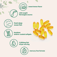 Micro Ingredients EPA 540mg DHA 360mg per serving omega-3 capsule.
