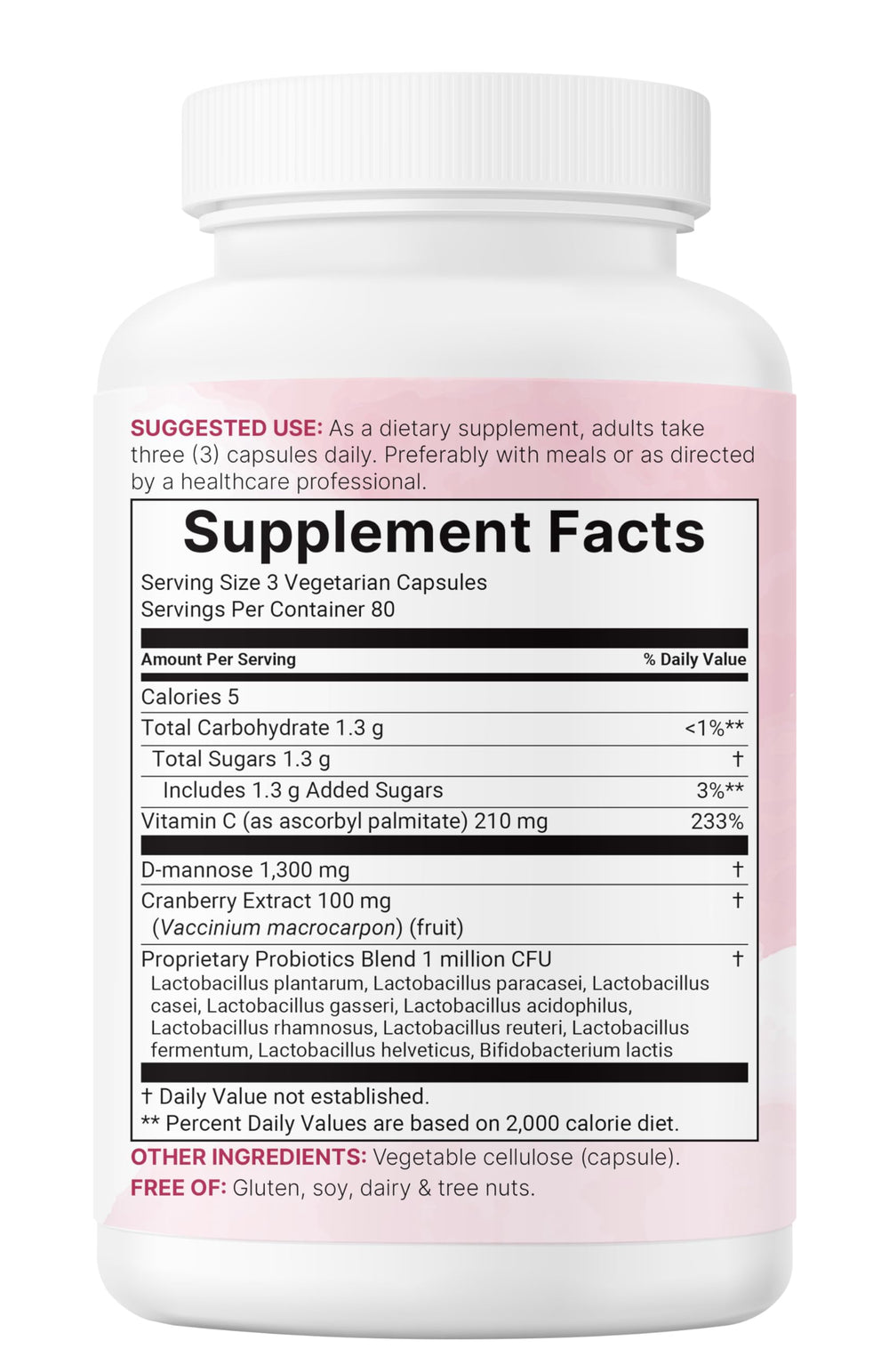 Filler-free and non-GMO badge on Micro Ingredients packaging