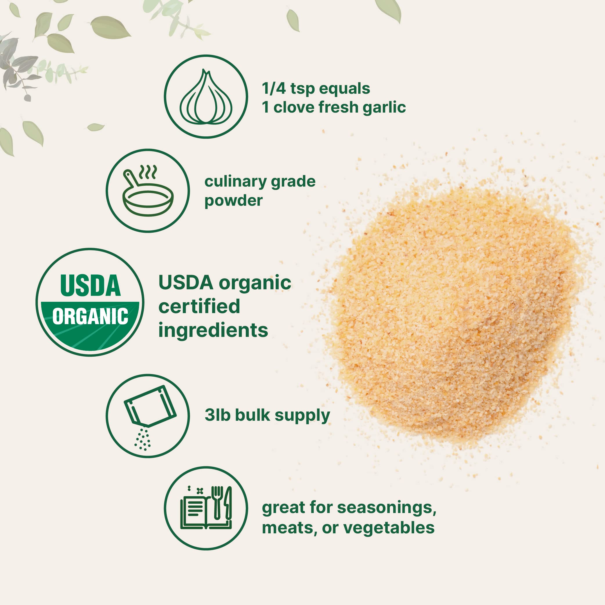 Micro Ingredients Garlic Powder cooking ideas inspire sauces and spice blends.
