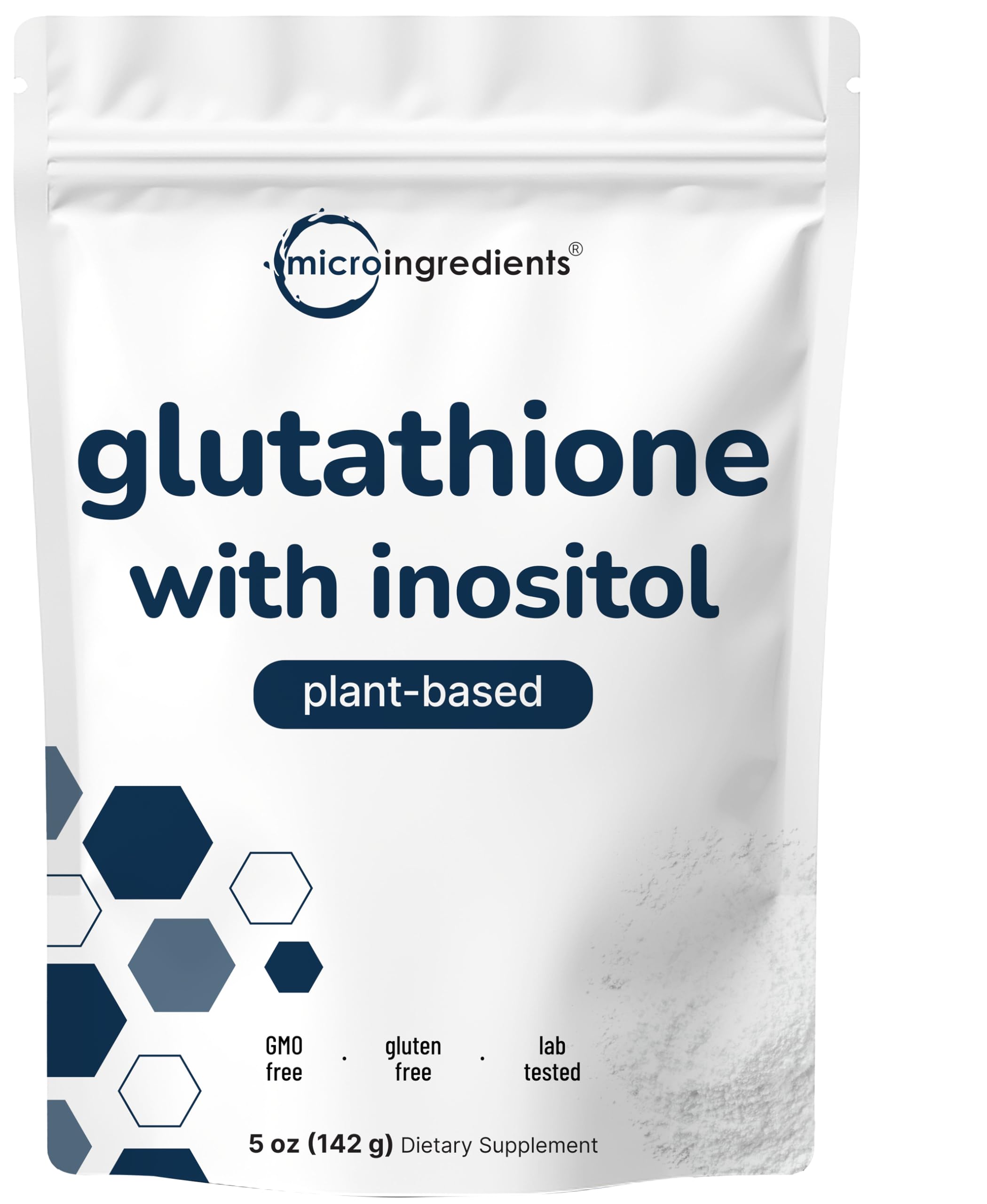 Micro Ingredients glutathione powder with scoop for easy daily antioxidant support.