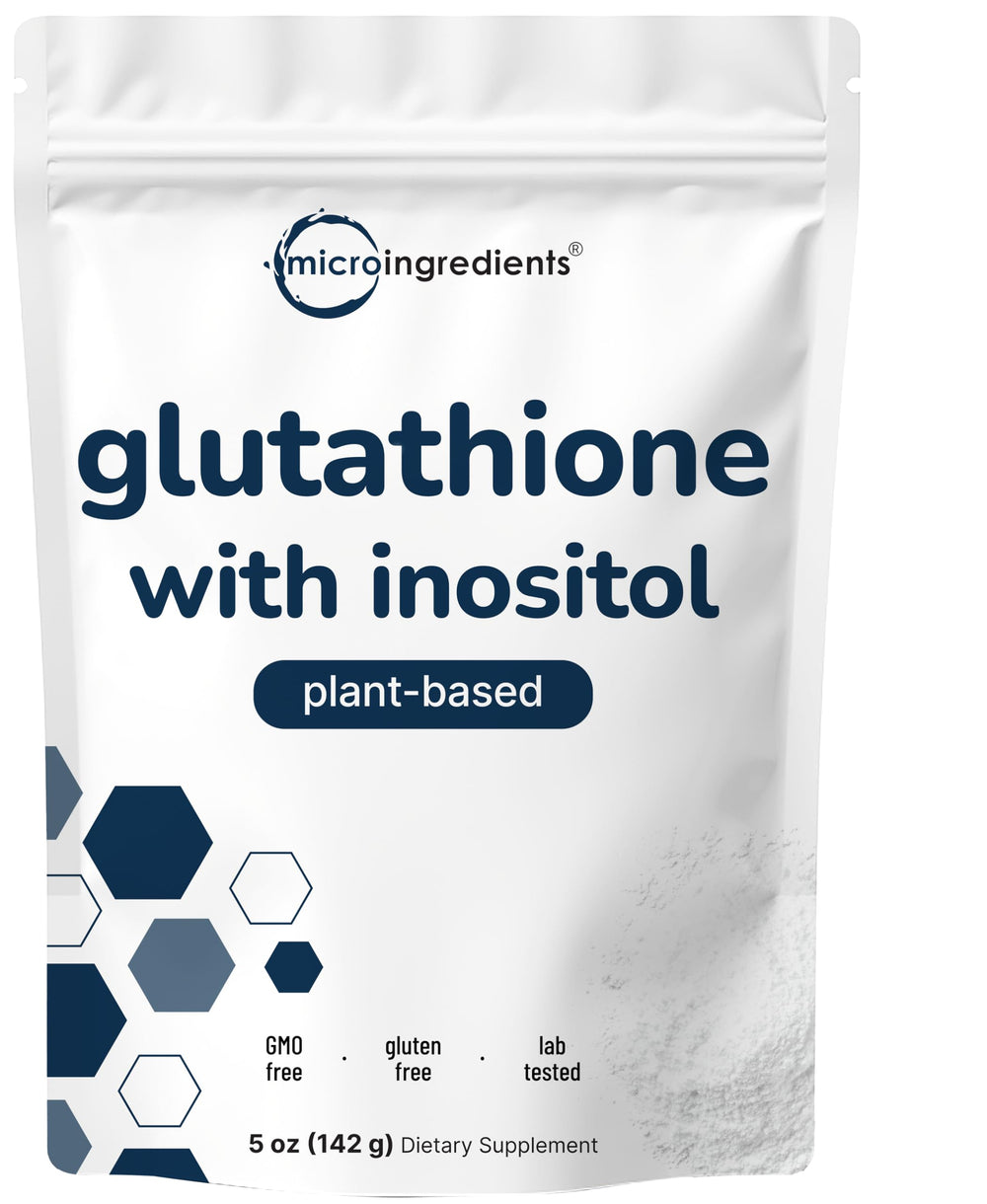 Micro Ingredients glutathione powder with scoop for easy daily antioxidant support.