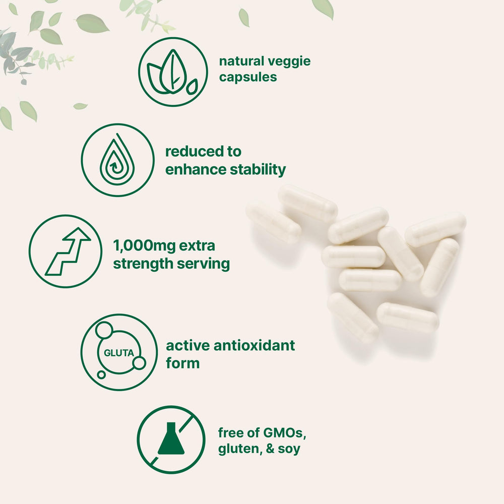 Micro Ingredients Glutathione veggie capsules ready for daily antioxidant support.