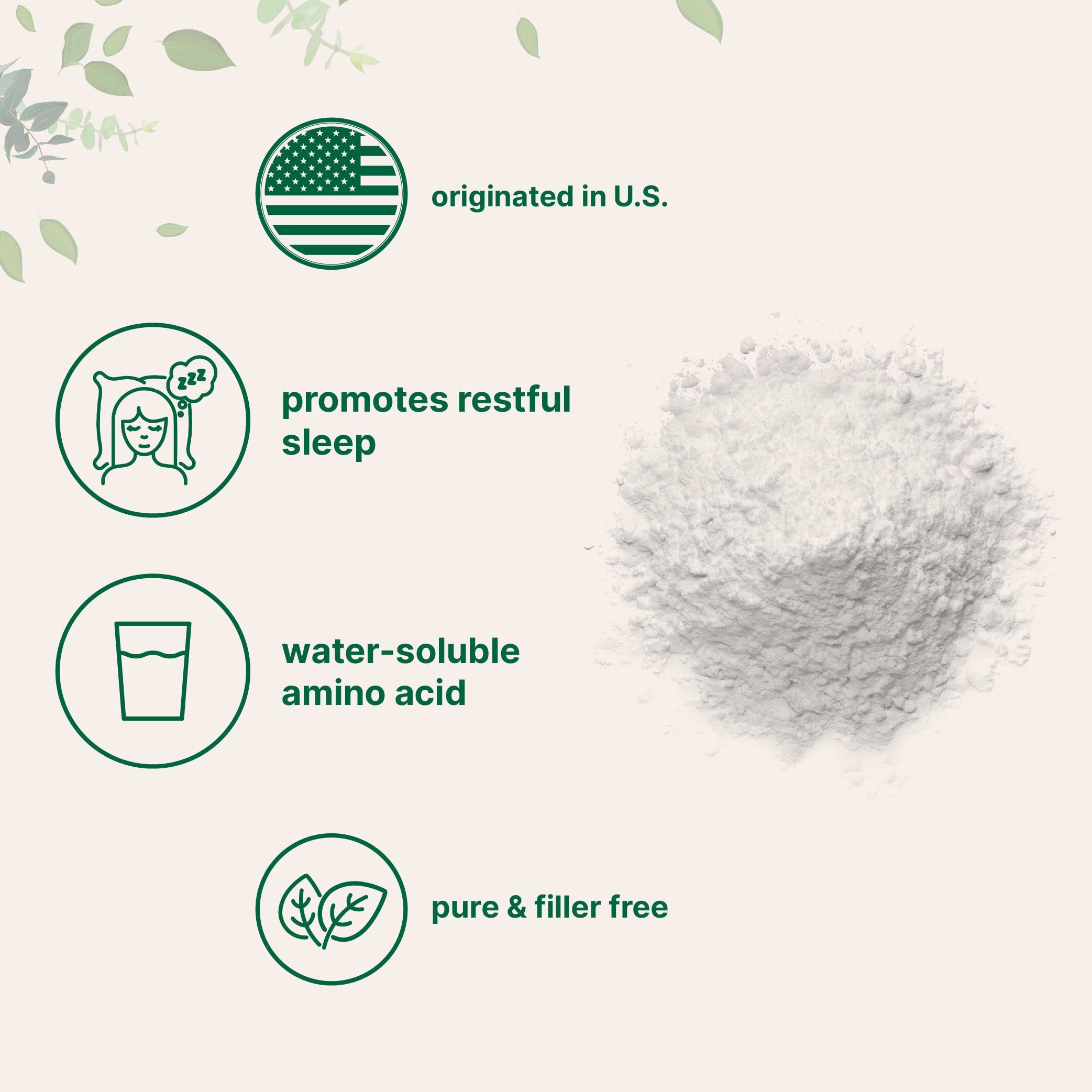 Glycine powder jar pouring into shaker for easy mixing