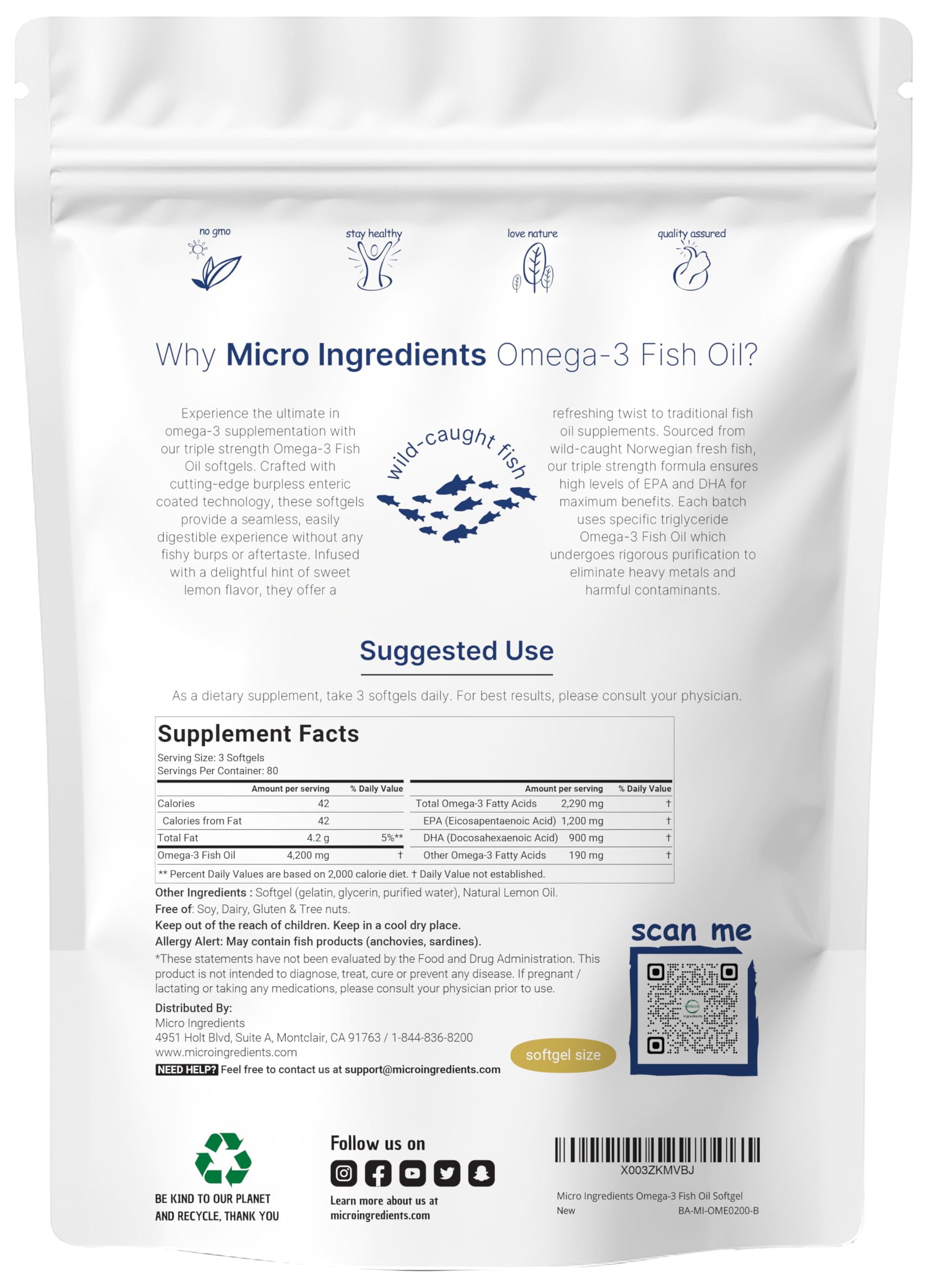 Micro Ingredients enteric coating supports gentle digestion of omega-3