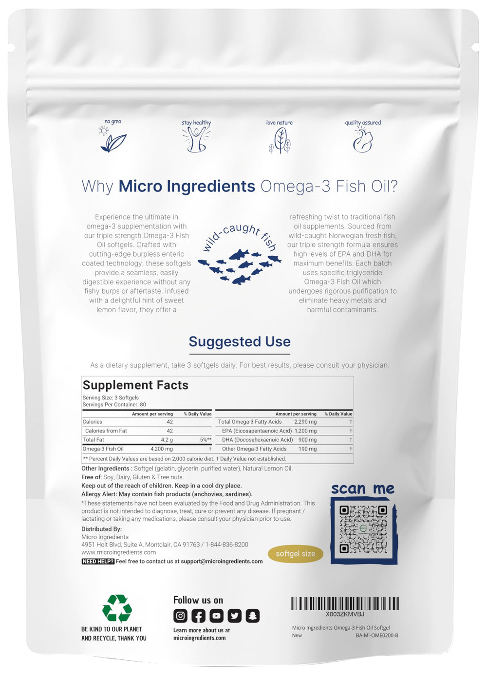 Micro Ingredients enteric coating supports gentle digestion of omega-3