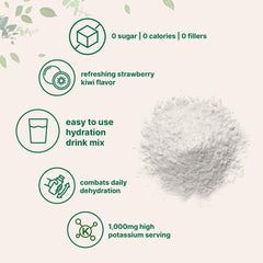 Micro Ingredients Hydration Electrolyte Powder label close-up highlighting zero sugar and potassium