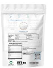 Micro Ingredients Instant Whey Protein scoop highlights precise 26g serving