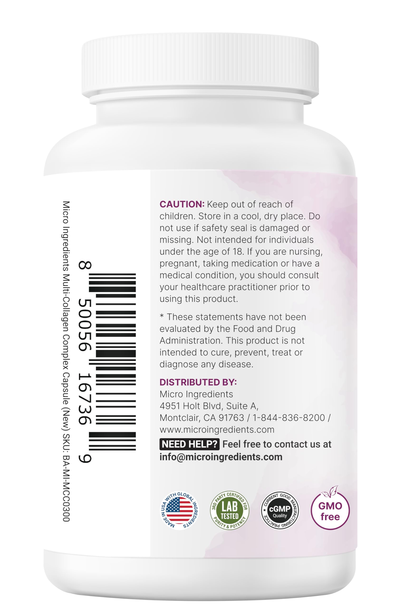 Micro Ingredients keto-paleo-friendly label indicates compatibility with specialized diets