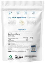 Micro Ingredients L-Theanine softgels closeup for easy swallowing.
