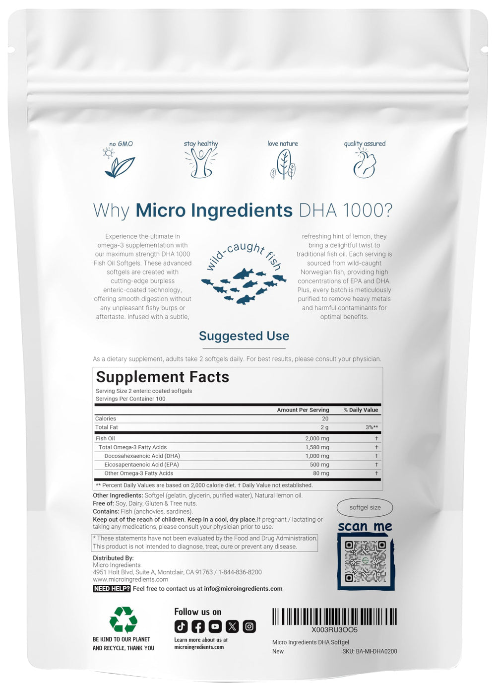 Close-up of lemon-flavoredOmega-3 softgels from Micro Ingredients — easy daily dosage