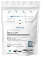 Micro Ingredients magnesium powder with scoop showing convenient measuring for daily rituals.