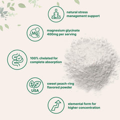 Sweet peach ring flavor magnesium powder ready to mix into beverages.