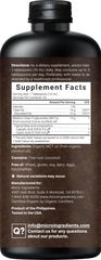 Micro Ingredients MCT Oil Organic label close-up highlighting organic certification.