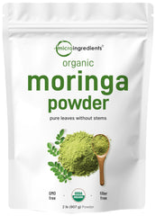 Micro Ingredients Moringa leaf powder 2lb bag for shakes and tea