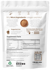Micro Ingredients Multi Collagen Powder scoop demonstrates convenient dosing for daily beauty routines