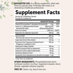 Closeup of Micro Ingredients NAD+ capsules for your daily routine.
