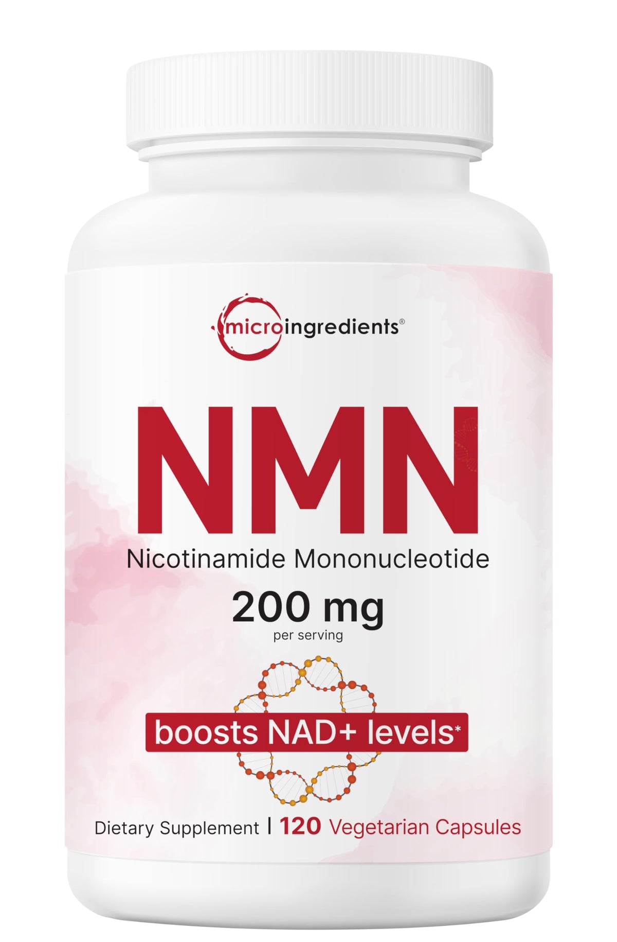 Micro Ingredients NMN bottle front for daily NAD+ precursor support