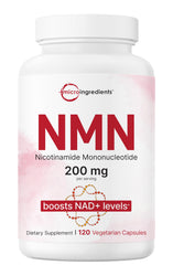 Micro Ingredients NMN bottle front for daily NAD+ precursor support