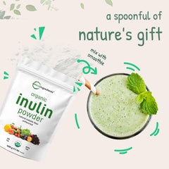 Micro Ingredients Inulin Powder stirred into a beverage for seamless dissolution