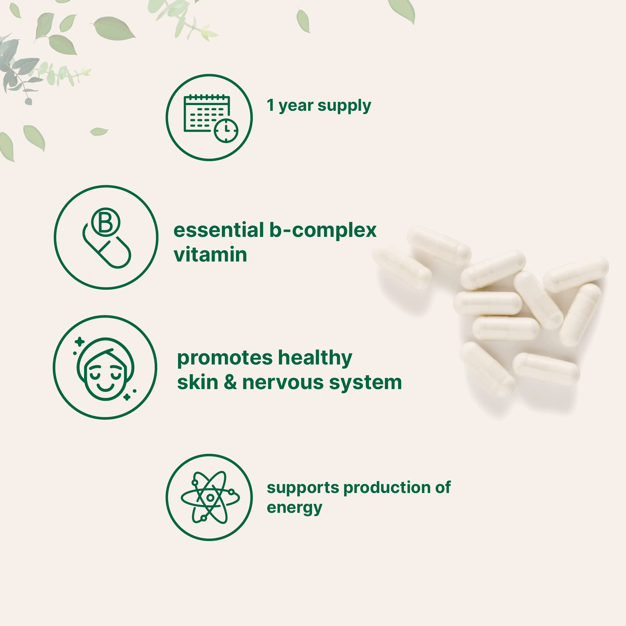 Micro Ingredients Pantothenic Acid bottle opened revealing capsules for easy daily use.