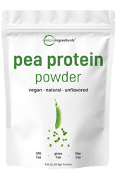 Micro Ingredients 5lb pea protein powder pouch for convenient plant-based nutrition
