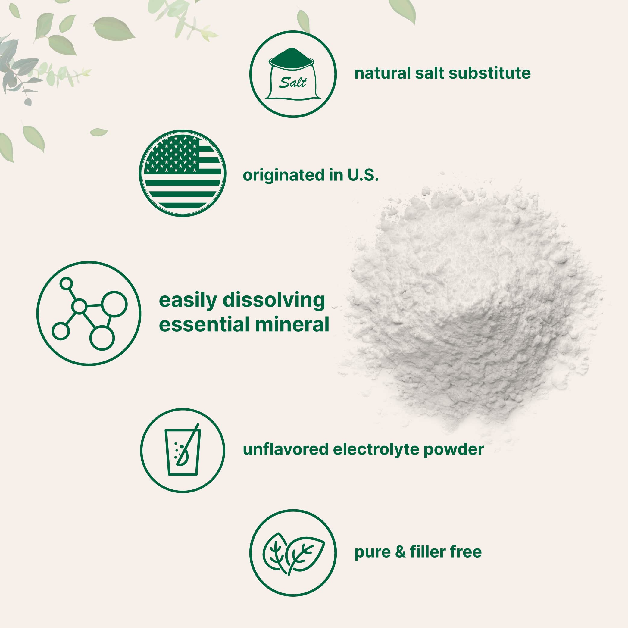 Micro Ingredients potassium chloride powder dissolving easily in water.