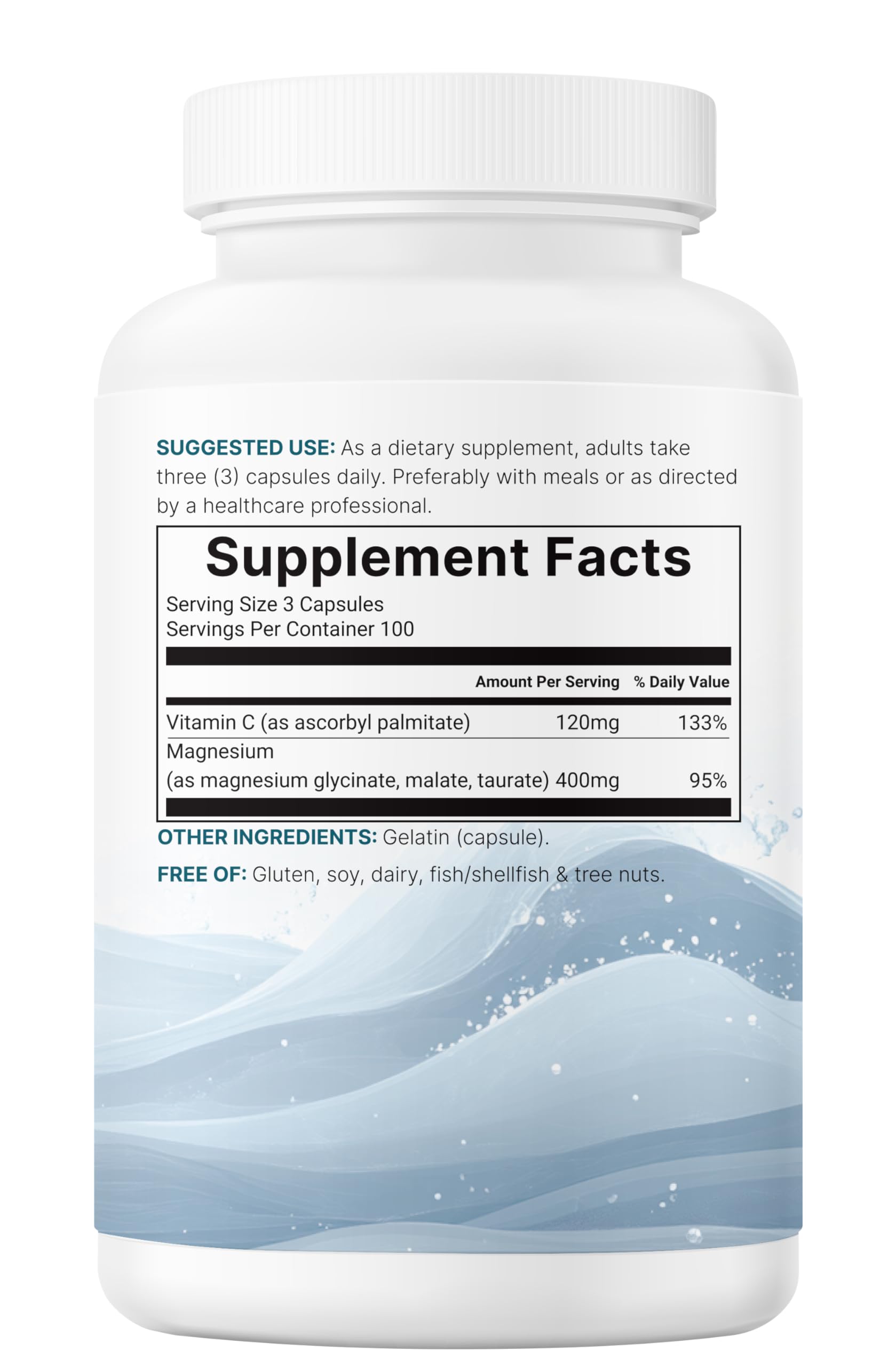 Micro Ingredients Pure Magnesium Complex non-GMO packaging shot.