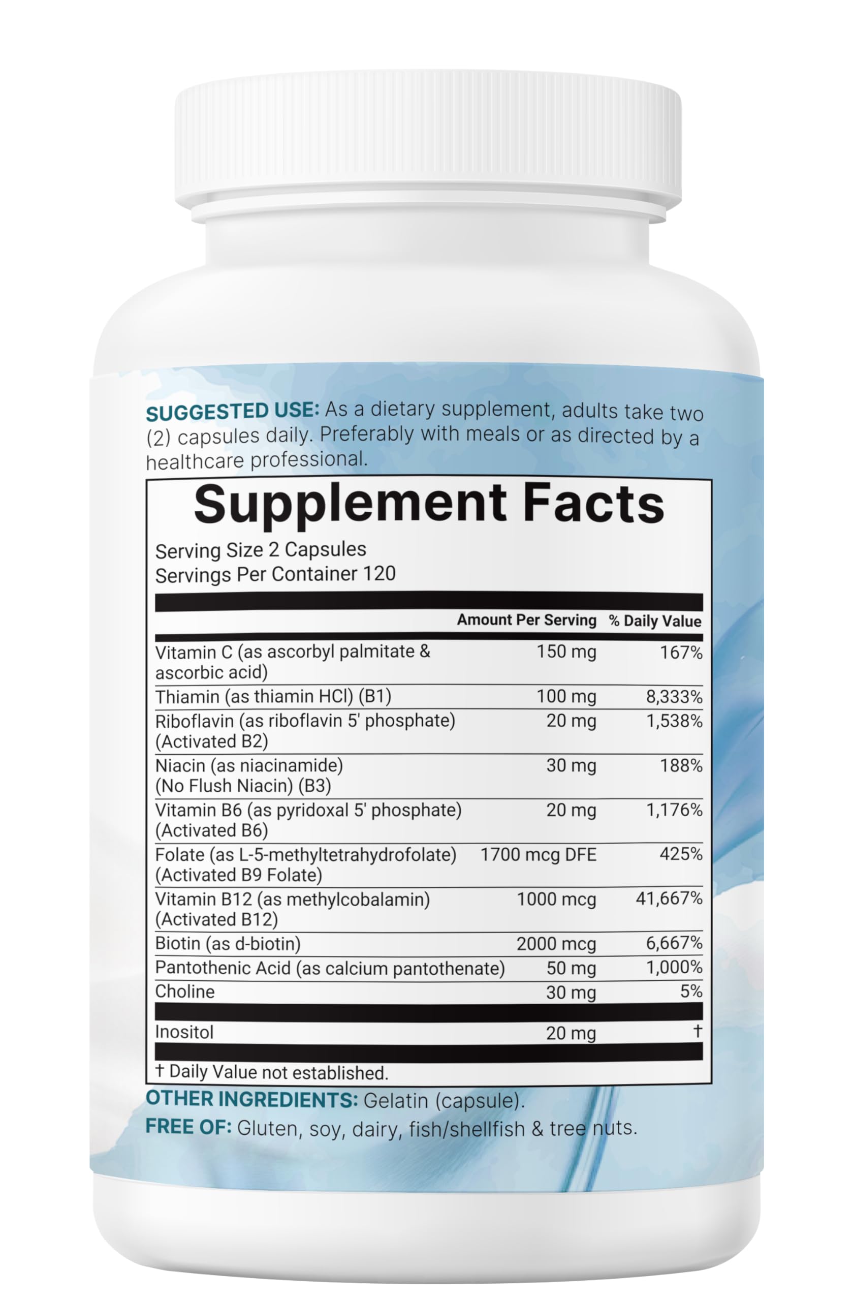 Micro Ingredients Pure Methylated B Complex test seal confirms third-party purity checks