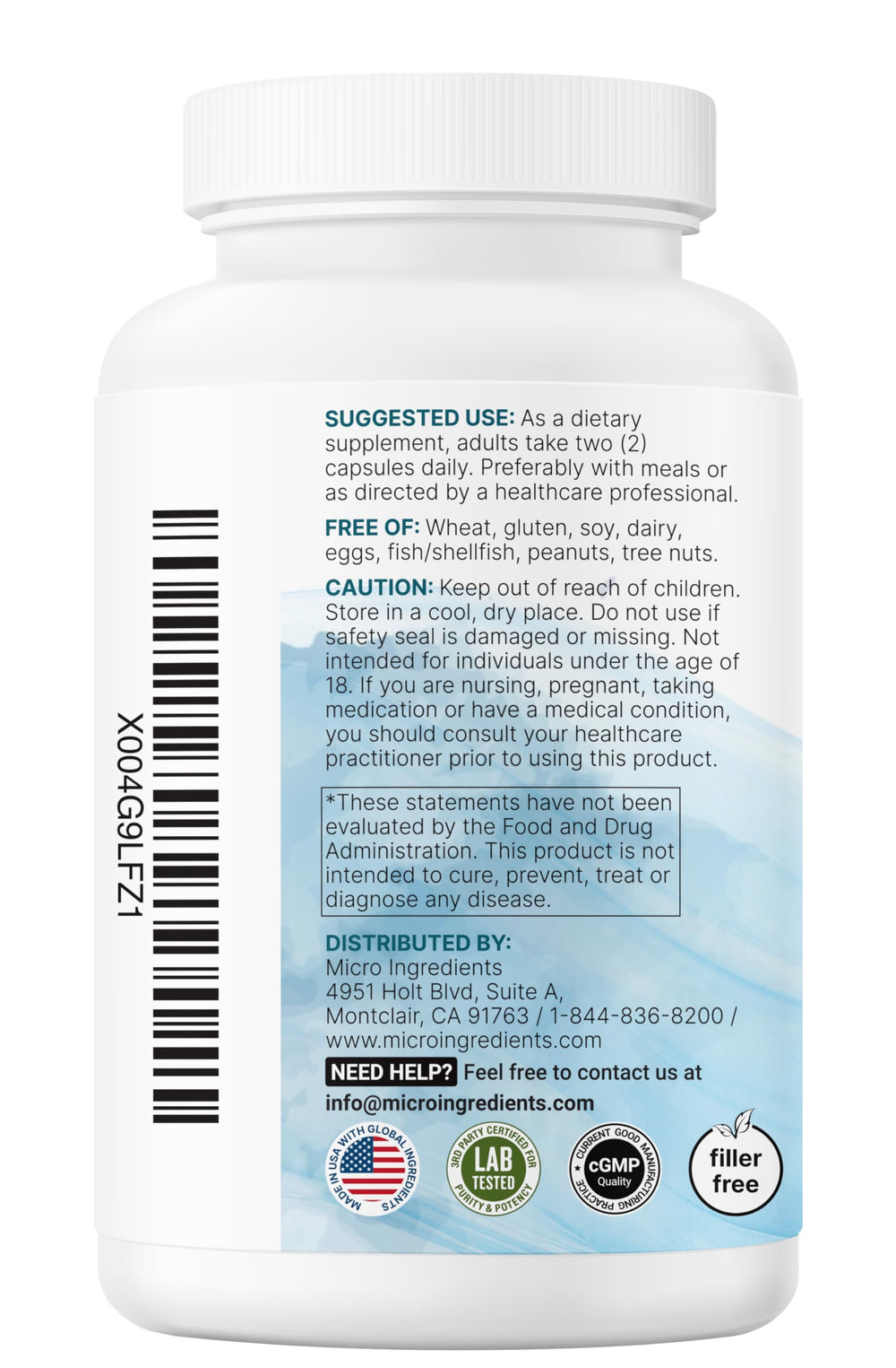 Micro Ingredients Pure Methylated Multivitamin packaging inside shows a clean non-GMO product.