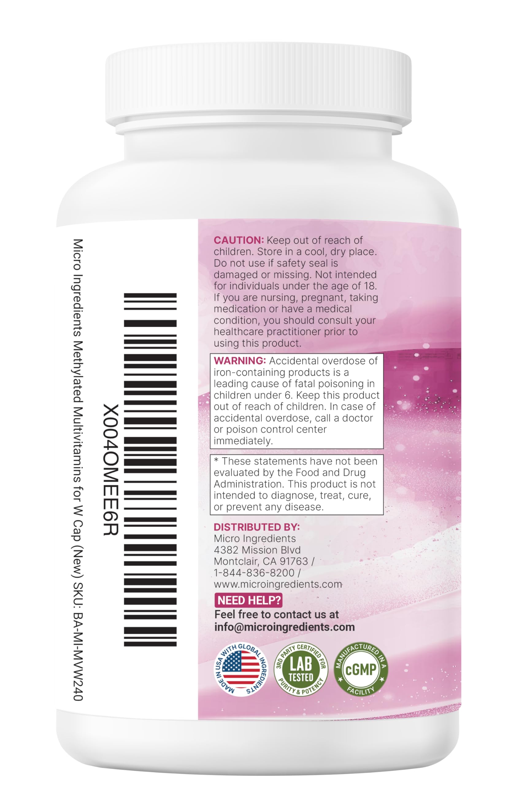 Micro Ingredients daily-use bottle demonstrates a simple wellness routine.