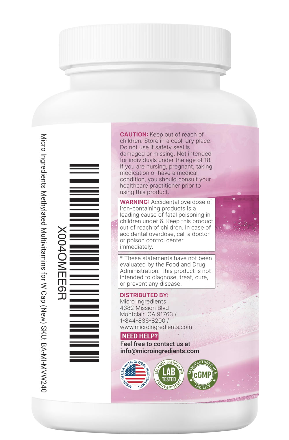 Micro Ingredients daily-use bottle demonstrates a simple wellness routine.