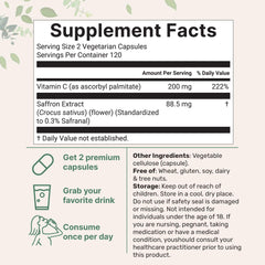 Micro Ingredients saffron capsules ready for daily wellness routine.