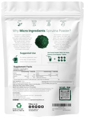 Micro Ingredients spirulina powder scoop enables easy daily serving.