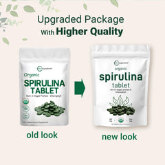 Micro Ingredients spirulina tablets grouped together highlight plant-based protein.