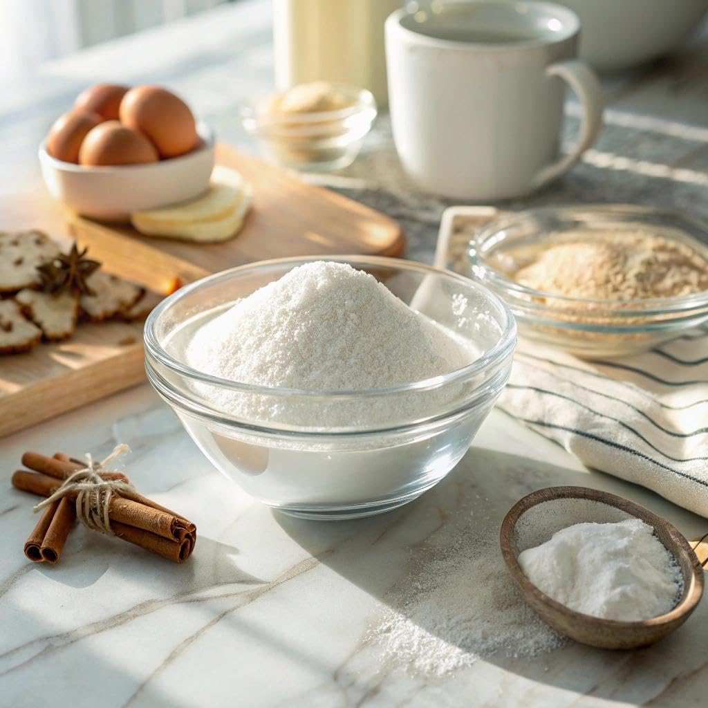 Micro Ingredients Stevia-Erythritol powder pour demonstrates easy sweetening in beverages.