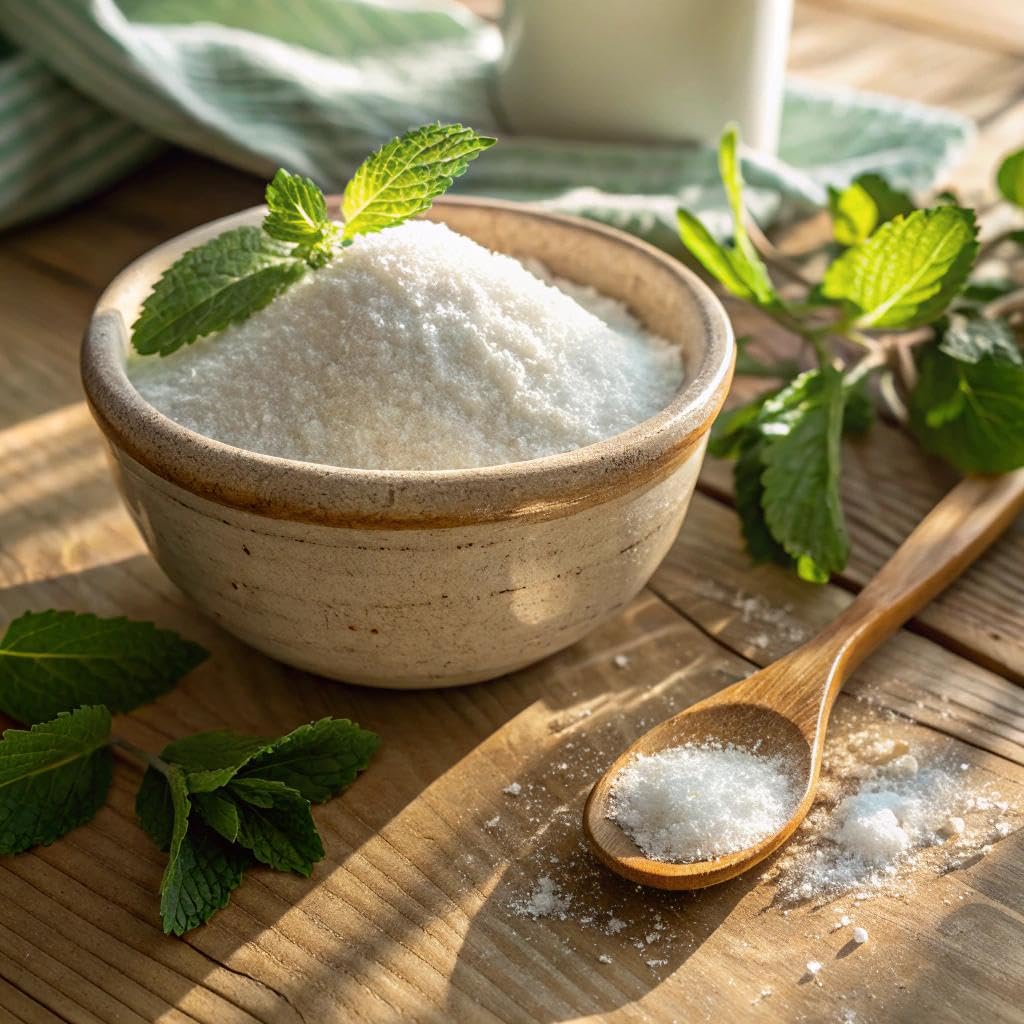 Micro Ingredients Stevia Powder, 1 pound packaging ready for bulk baking and daily use.