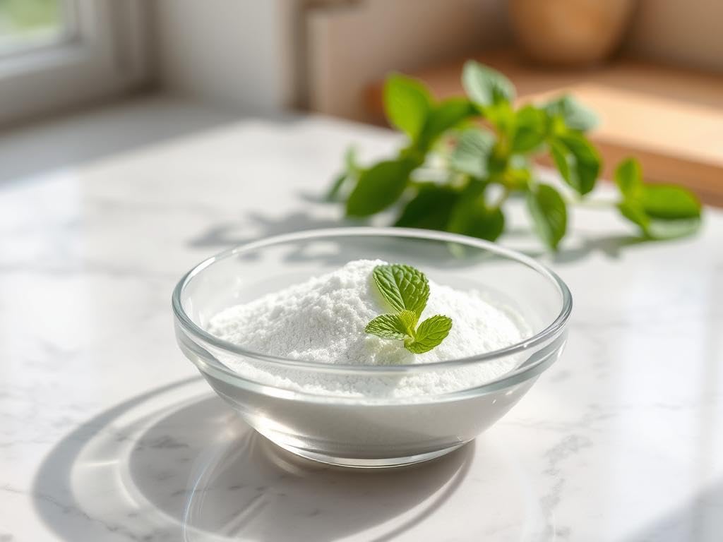 Close-up of Micro Ingredients Stevia Powder Reb-A label