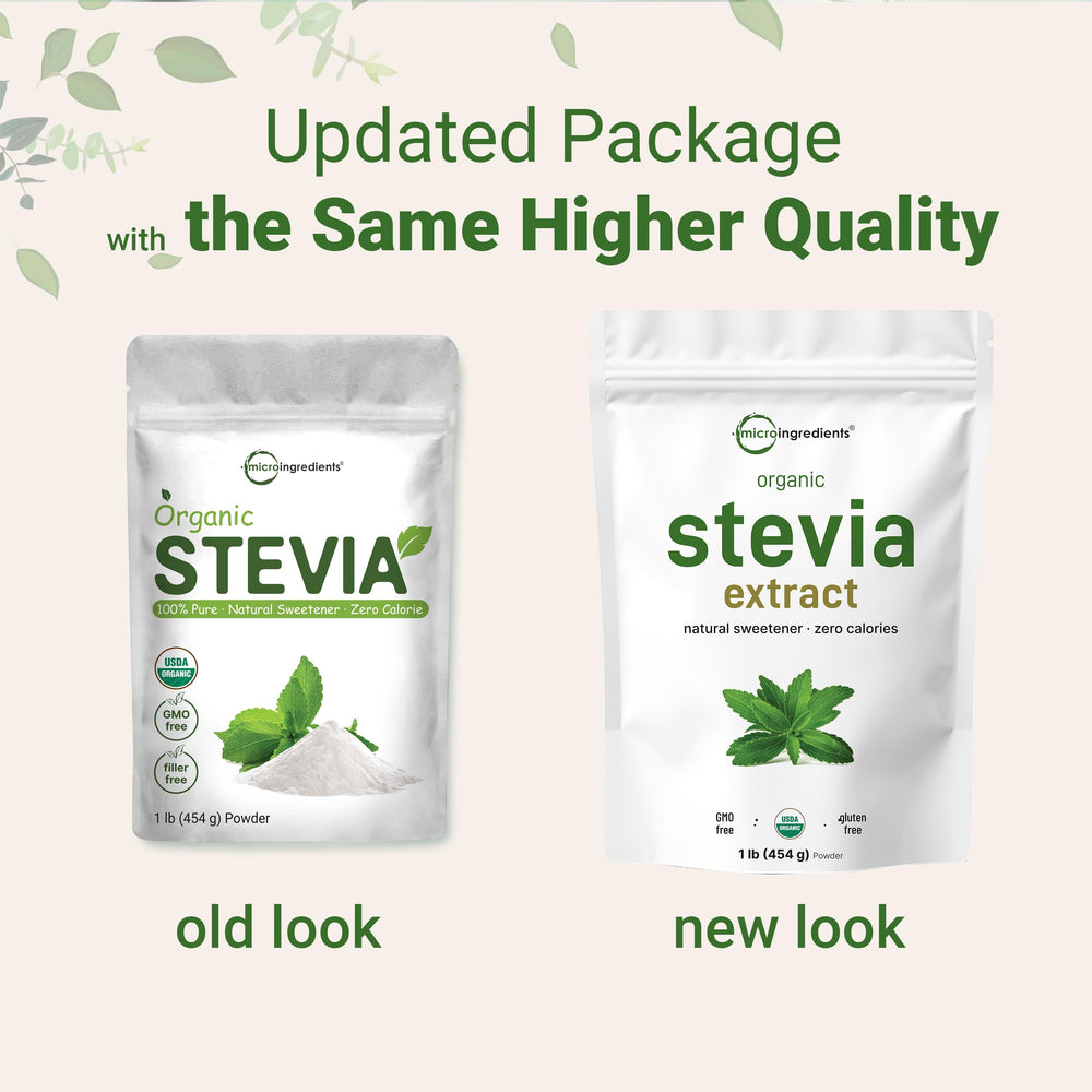 Micro Ingredients Stevia Powder measuring scoop, ensuring precise sweetness every time.