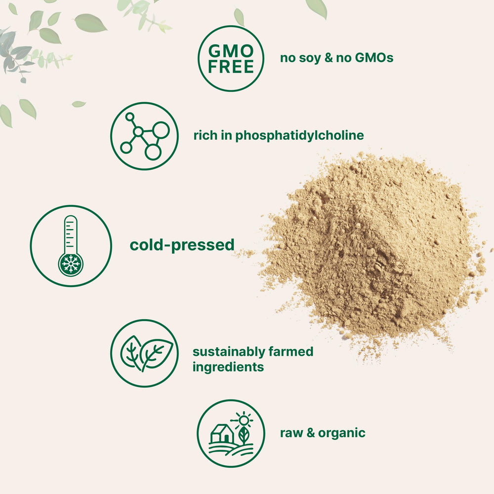 Micro Ingredients sunflower lecithin powder bag shows freshness and storage.
