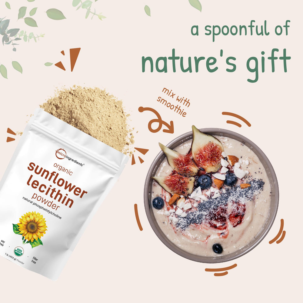 Micro Ingredients lecithin powder is sustainably farmed and cold pressed.