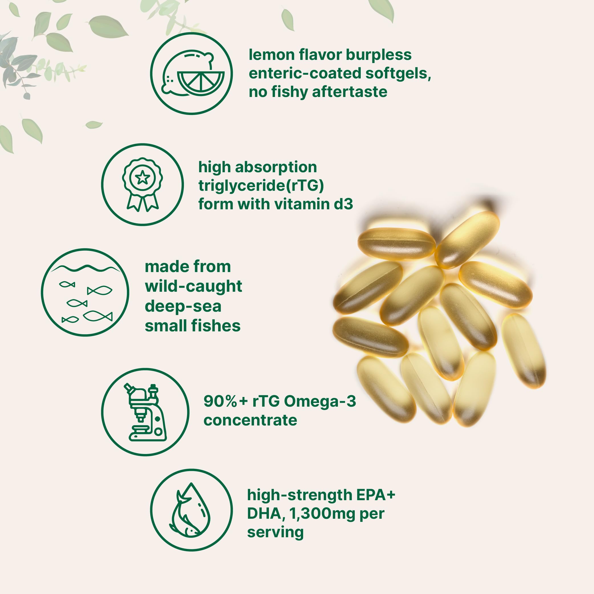 EPA and DHA per serving highlighted on the Micro Ingredients Omega-3 label